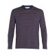Men's Merino 150 Long Sleeve Crewe Stripe T-Shirt ✪ icebreaker Outlet