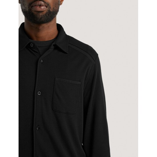 Men's Merino Long Sleeve Overshirt ✪ icebreaker Outlet