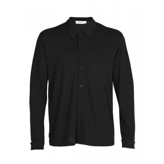 Men's Merino Pankow Long Sleeve Shirt ✪ icebreaker Outlet