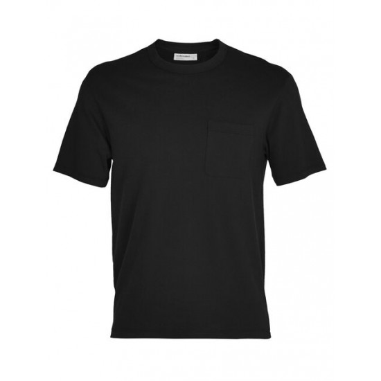 Men's Merino Rye Lane Short Sleeve Pocket T-Shirt ✪ icebreaker Outlet