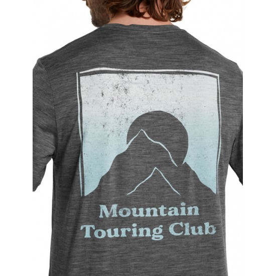 Men's Merino Tech Lite II Short Sleeve T-Shirt Mountain Touring Club ✪ icebreaker Outlet