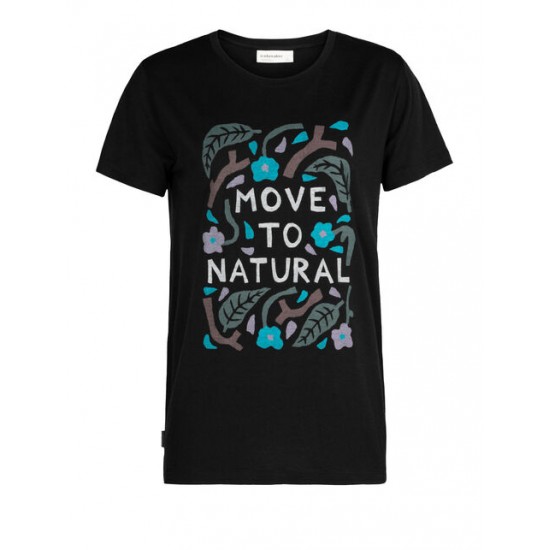 Women's icebreaker x Luke Arnold Merino Short Sleeve T-Shirt Move to Natural ✪ icebreaker Outlet