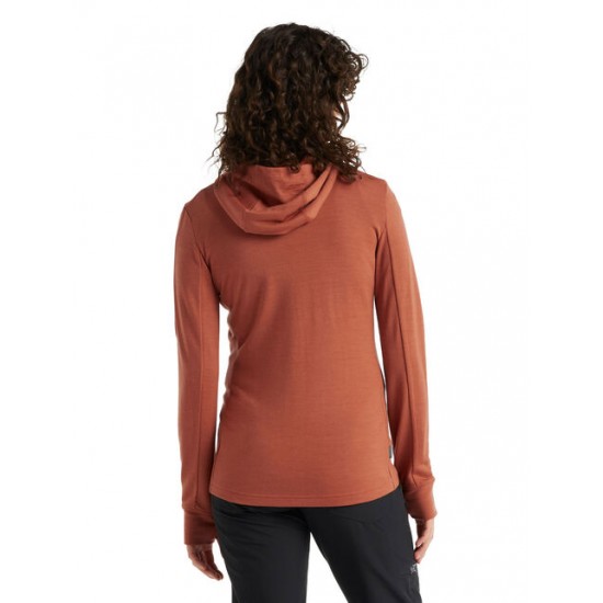 Women's Merino Quantum III Long Sleeve Zip Hoodie ✪ icebreaker Outlet