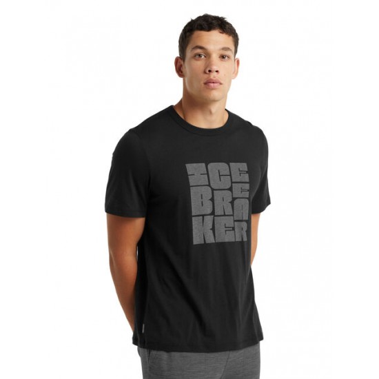 Men's Merino Central Short Sleeve T-Shirt Type Stack ✪ icebreaker Outlet