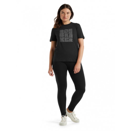 Women's Merino Central Short Sleeve T-Shirt Type Stack ✪ icebreaker Discount
