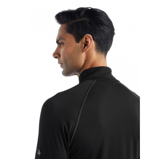 Men's BodyfitZone™ Merino 150 Zone Long Sleeve Half Zip Thermal Top ✪ icebreaker Outlet