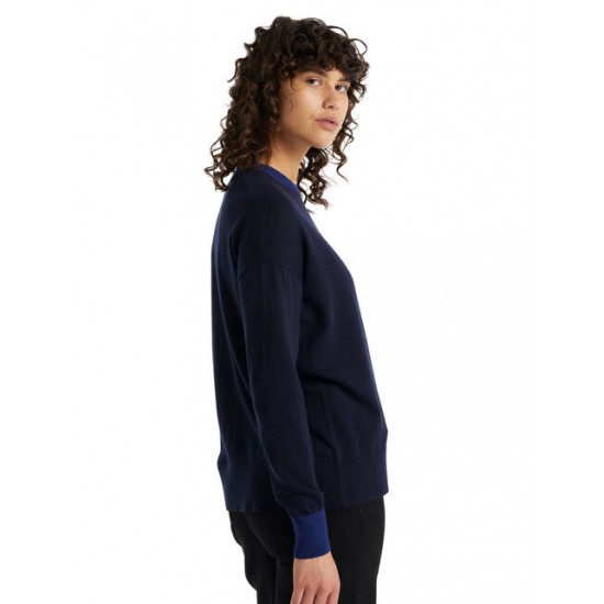 Women's Merino Shearer Crewe Sweater ✪ icebreaker Outlet