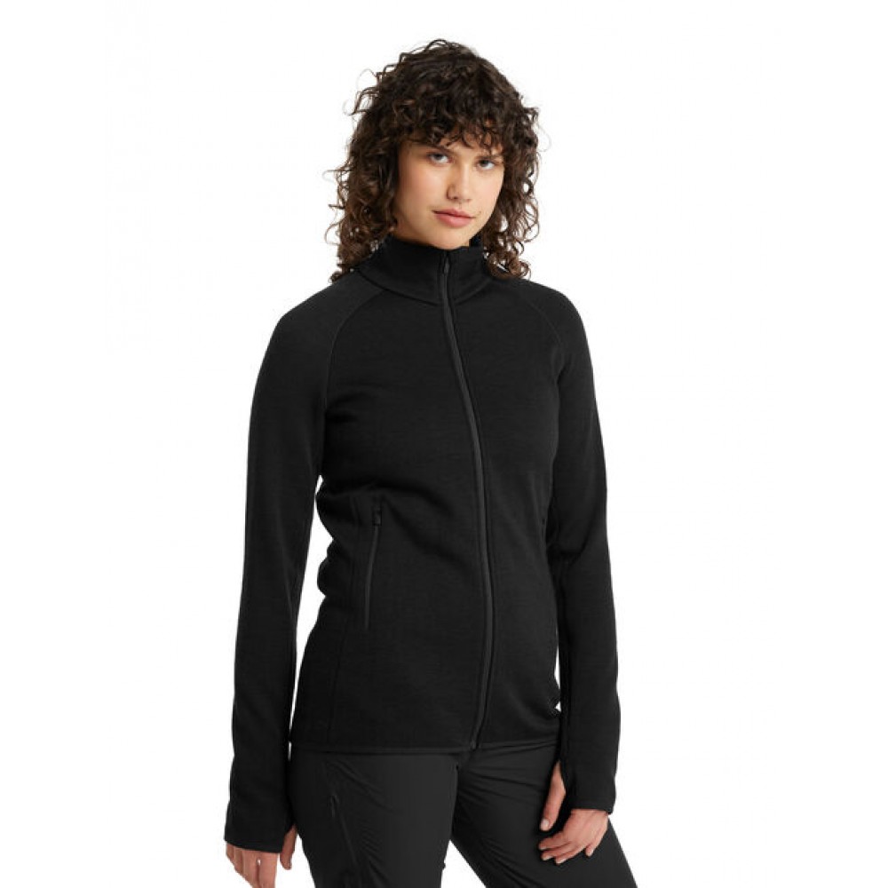 Women's RealFleece™ Merino Elemental Long Sleeve Zip Jacket icebreaker ...