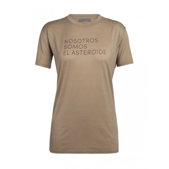 Women's Nature Dye Merino Tech Lite Short Sleeve Low Crewe T-Shirt Asteroid Spanish ✪ icebreaker Discount